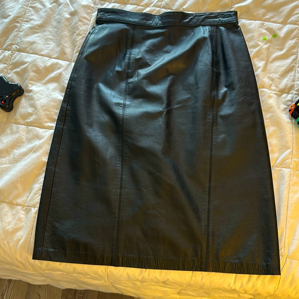 Vintage leather skirt